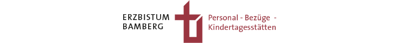 Schriftzug im Kopf der Homepage der Hauptabteilung Personal - Bezüge - Kindertagesstätten des Erzbistums Bamberg